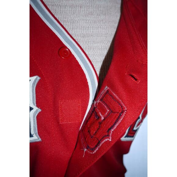 Vintage Majestic Los Angeles Angels Jersey –  Women’s Small – Red – Made in USA - Picture 13 of 14